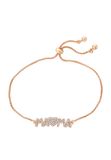 Gaya Armband rose-goud / transparant