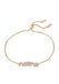 Gaya Armband rose-goud / transparant