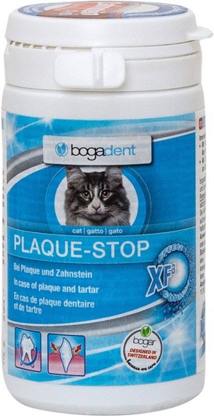 BogaDent Bogar bogadent® Plaque Stop – 100% Natuurlijke gebitsreiniging voor katten - 70 gram