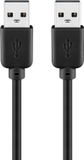 Goobay câble USB 2.0 1,8 m USB A vers USB A Noir