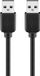 Goobay USB 2.0 kabel 1,8 m USB A naar USB A Zwart