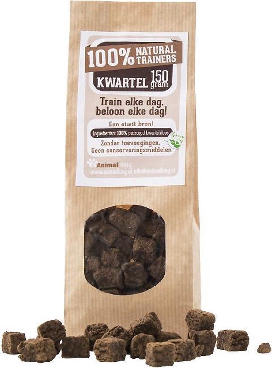 Animal King Kwarteltrainers - 3 x 150 gram - Hondensnacks