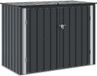 vidaXL Tuinopslagdoos - Zwart - 151,5 x 82 x 110,5 cm - Staal