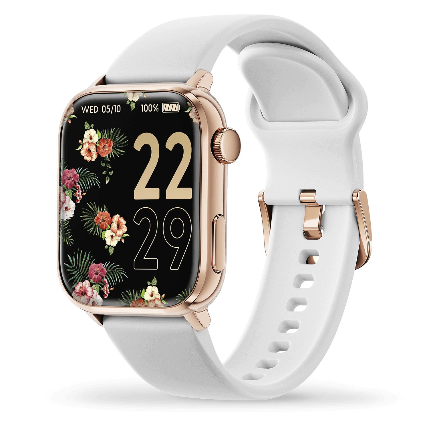 Ice-Watch Ice Smart Two 1.96" AMOLED Smartwatch - Rose Gold/White