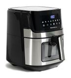 Melchioni 118340033 Heteluchtfriteuse 6,5 L Zwart, Roestvrijstaal