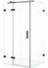 Maxaro Douchecabine Diamond 90x80cm 8mm Helder Veiligheidsglas Zwart Metaal met Draaideur