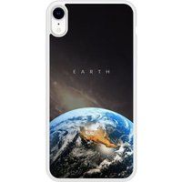 Earth Verstevigd hoesje met sublimatie bedrukking, compatibel met Apple iPhone XR