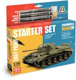 Italeri Modelbouwpakket Militaire voertuigen - 75004 Cromwell Mk. IV WWII - Britse Tank - Starter Set Plastic - 1:56 - Modelbouw