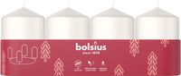 Bolsius - Stompkaars - 60/40 - 4 stuks per verpakking - Cloudy White