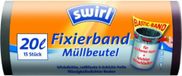 Swirl Afvalzakken 20 liter - Zwart - 15 stuks