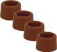 Benson Deurbuffers / deurstoppers rubbers - 4x - bruin - 40 x 25 mm - met schroefbevestiging