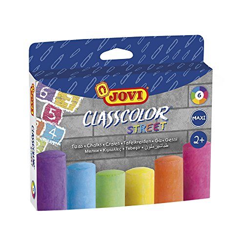 Jovi Straatkrijt Classcolor - Stofarm - Gemakkelijk afwasbaar - Diameter 2,0 cm - Doos