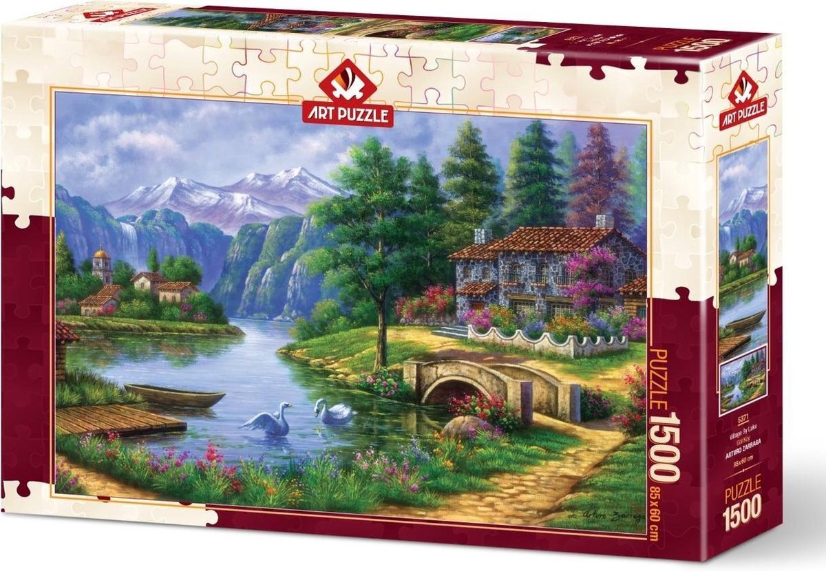 Art Puzzle Lake Village Puzzel 1500 stukjes