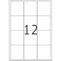 HERMA Premium - Papier - mat - permanent zelf-klevend - wit - 63.5 x 72 mm 1200 etiket(ten) (100 vel(len) x 12 gelamineerde etiketten