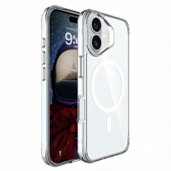 imoshion Rugged Air MagSafe Case voor de Apple iPhone 16 Plus - Transparant