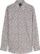 OLYMP Luxor modern fit chemise - dobby - beige à motif bleu et vert - Repassage facile - Tour de cou : 42 (taille UE : L)