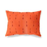 BonaMaison Oranje-Bordeaux Decoratieve Kussensloop, Kussenhoezen Bank, Decoratieve Kussenhoesjes, Kussensloop; Sofa, Slaapkamer, Kantoor, Auto 35x50 Cm - Ontworpen en vervaardigd in Turkije
