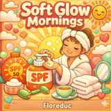 Soft Glow Mornings: A Bold & Easy Coloring Book of Cozy Girls, Chunky Sunscreen Bottles, and Relaxing SPF Self-Care Rituals