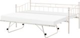 Beliani LOUANNEC - Banquette-lit - Beige - 90 x 200 cm - Fer