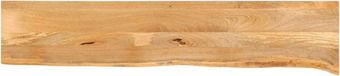 vidaXL Tafelblad met natuurlijke rand 180x30x2,5 cm massief mangohout