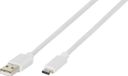 Vivanco USB-kabel USB 2.0 USB-A stekker, USB-C stekker 0.50 m Wit 38755