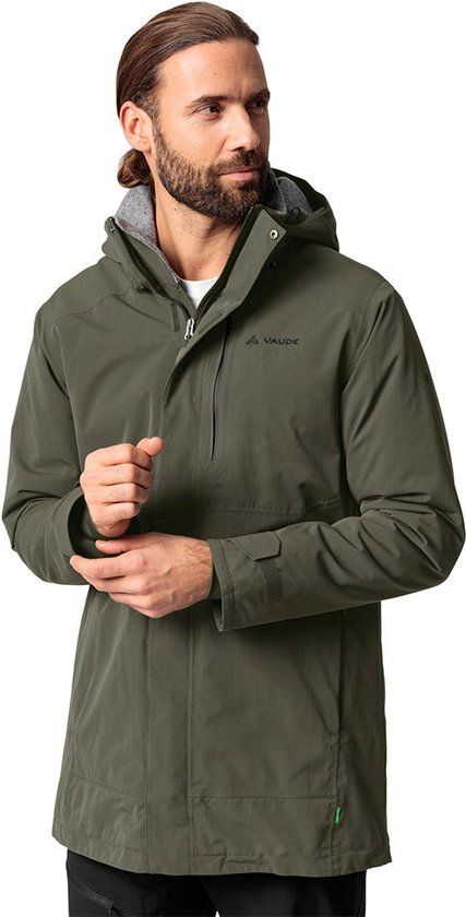 Vaude Idris Wool II Heren Parka Khaki XL