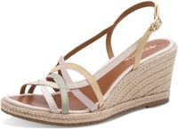 Tamaris - Dames - Plateau sandalen - Wit - Maat 40