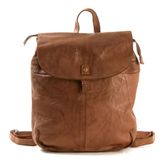 HAROLD'S Leren Vrije tijd rugzak Rugzak Submarine City Backpack Cognac Bruine