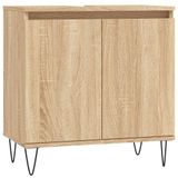 VidaXL Badkamerkast 58x33x60 cm bewerkt hout sonoma eikenkleurig