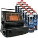 Eurocatch Poêle à gaz et cuisinière 2-en-1 - Incl. 12 cartouches de gaz butane