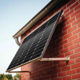 Gliese 4x Zonnemodulehouder voor balkoninstallatie, wandmontage, zonnepaneel, verstelbaar van 15° tot 30°