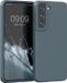 kwmobile telefoonhoesje geschikt voor Samsung Galaxy S22 - Hoesje met siliconen coating - Smartphone case in leisteen