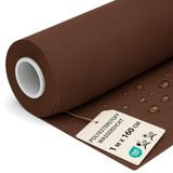 Outdoor Stof per Meter Waterafstotend Polyesterstof 1M x 160 cm – Tuinstof voor Zonnescherm Tuinmeubels Kussens Bekleding Buiten Robuust met Oeko Tex Bruin