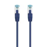 Cat.7 netwerkkabel met rookarme LSZH-mantel, PIMF-SFTP-configuratie, AWG26, blauw, 30 cm