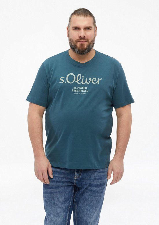 s.Oliver Big Size s.Oliver T-shirt donkerblauw 5XL