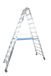 Krause STABILO, dubbele ladder met platform, verrijdbaar, 2 x 12 treden