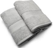 Casilin Royal Touch - Badlaken - Licht grijs - 65 x 125 cm - Set van 2