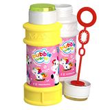 DULCOP Eenhoornbellen Bellenblaas 175 ml 048175 Roze Plastic Officiële Licentie Kinder Speelgoed Buitenspel Vanaf 3 jaar