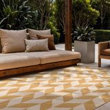 Ted Baker Haringey tapis d'extérieur Terrick Ocre Blanc - 160 x 230 cm