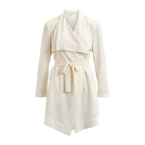 OBJECT trenchcoat jas OBJANNLEE met ceintuur crème