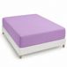 Degrees home Collection Hoeslaken, 90 x 200 x 33 cm, microvezel, geborsteld polyester, paars