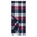 Roeckl Sjaal 'MODERN PLAID' blauw / donkerblauw / rood / donkerrood
