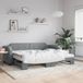 Maison Exclusive Lit gigogne extensible avec matelas, gris clair, 80x200 cm, tissu