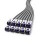 1aTTack.de Cat6a Zeer flexibele LAN-kabel 10x 2m RJ45 10 Gb/s grijs