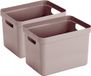 Sunware Opbergbox Sigma - 4x - kunststof - roze - 18 liter