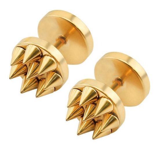Mendes Lookinggoodtoday Spike Stud oorbellen edelstaal Rose