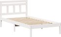 vidaXL Bedframe Wit Massief Grenenhout 90 x 200 cm