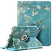 FINTIE Roterende hoes voor iPad Air 11 inch (2024) M2, iPad Air 6e/5e/4e generatie (2024/2022/2020) - [360 draaiend] Verstelbare standaardhoes met potloodhouder, bloesem