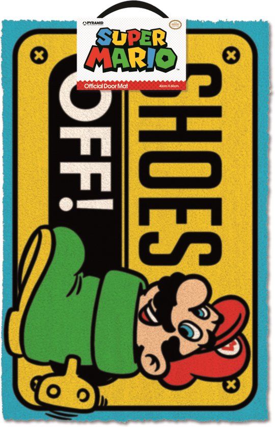 Pyramid Super Mario - Shoes Off Colour Doormat