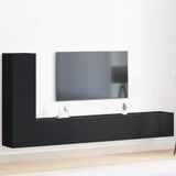 Maison Exclusive - meuble TV, modèle mural, placage chêne noir, composite bois